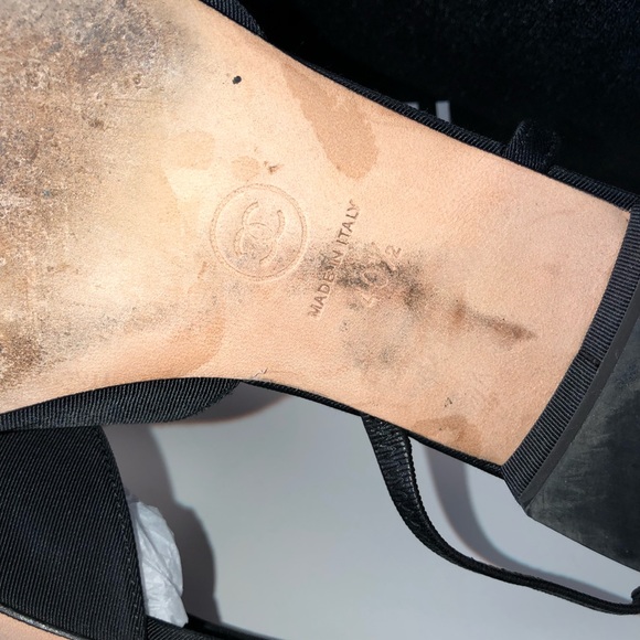 CHANEL sling back gold toe flats - Picture 6 of 7